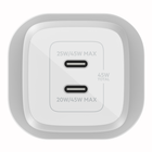 Dual USB-C GaN Wall Charger with PPS 45W, , hi-res